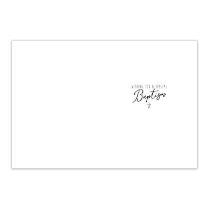 Baptism Card - Cross & Dove Design with Embossed Foil Finish, Eco-Friendly & Made in the UK