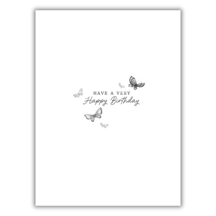 Female Birthday Card for Women - General Card for Her - Hanging Basket and Butterflies - Artistic Floral Design - Made in the UK - Eco-Friendly