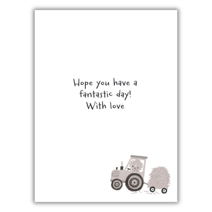 2nd Birthday Card for Nephew - Cute Animal & Vehicle Design with Trucks, Diggers & Emergency Vehicles - Age 2 Birthday Greeting Card for Boys