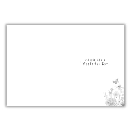 75th Birthday Card for Women - Pretty Floral and Butterfly Design - Vibrant Birthday Greeting Card with Envelope - For Her