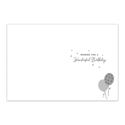 100th Birthday Card - Age 100 Gold Balloons with Embossed Foil Finish, Eco-Friendly & Made in the UK
