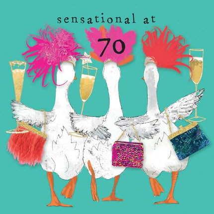 70th Birthday Card for Her – Fun Design