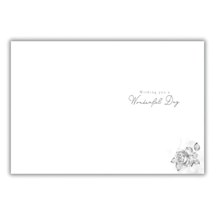 Female Birthday Card - Happy Birthday Card for Women with Artistic 'Bring on the Bubbles' Champagne and Roses Design and an Embossed Foil Finish