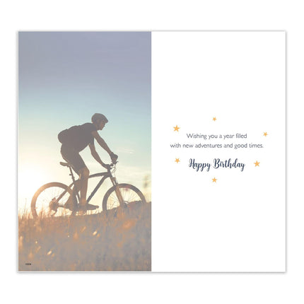 Birthday Card for a Great Brother, Cycling Design