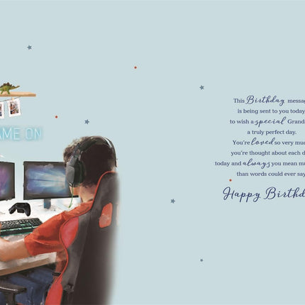 Birthday Card for Grandson – Gaming Design