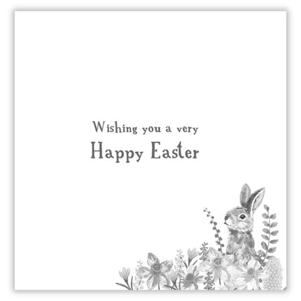 Easter Greeting Cards Pack of 6 - Happy Easter Cards with 2 Assorted Spring Countryside Designs - Church, Rabbits and Lambs - General Multipack for Family, Friends and Children - 127 x 127mm