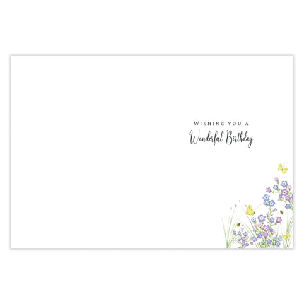 Birthday Card for Special Friend - Cute Animals & Floral Garden Design - Premium Greeting Card for Her with Envelope