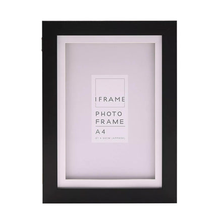 Widdop and Co A4 Photo Frame, Black Design