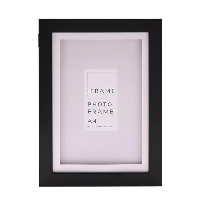 Widdop and Co A4 Photo Frame, Black Design