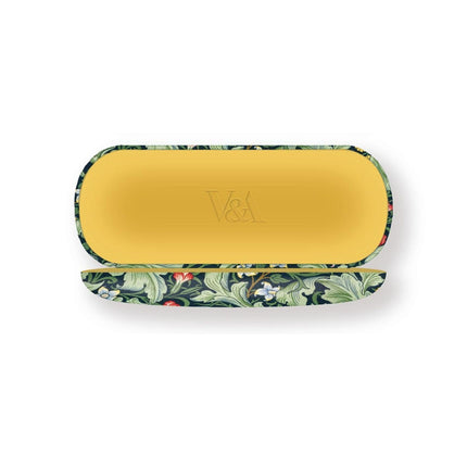 Hard Shell Glasses Case - Leicester Wallpaper Botanical Design - Luxury Reading Accessory