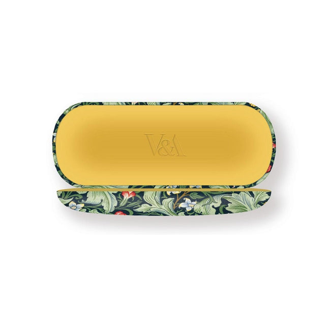 Hard Shell Glasses Case - Leicester Wallpaper Botanical Design - Luxury Reading Accessory