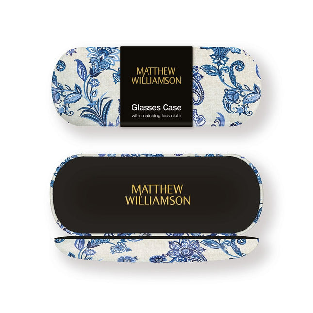 Hard Shell Glasses Case - Matthew Williamson Paisley Design - Luxury Reading Accessory