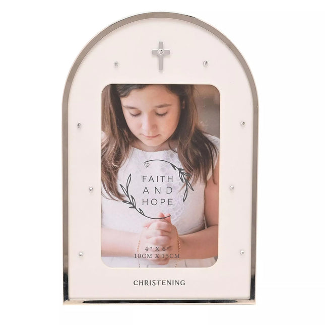 Widdop & Co. Christening Day 6x4'' Photo Frame - Religious Keepsake Picture Frame - Christening & Religious Gift for Boys and Girls
