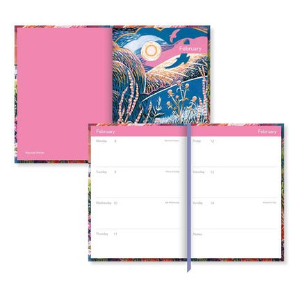 2027 A5 Desk Diary - Week to View - Country Garden by Annie Soudain