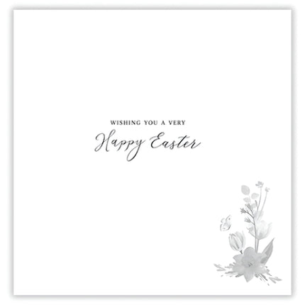 Easter Greeting Cards Pack of 6 - Easter Cards with Daffodils and Tulips Spring Flowers Design - General Multipack for Family and Friends - 127 x 127mm
