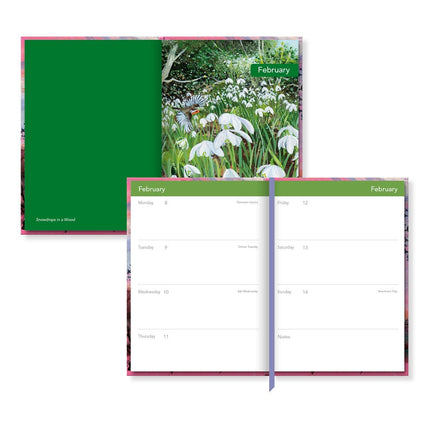 2027 A5 Desk Diary - Week to View - Coast and Country by Lucy Grossmith
