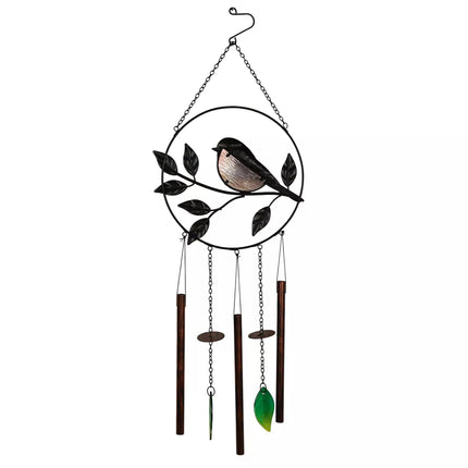 Widdop and Co Robin Wind Chime 72cm Hanging Garden Decoration