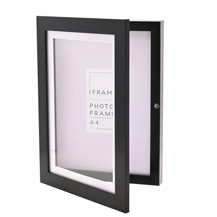 Widdop and Co A4 Photo Frame, Black Design