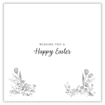 Cute Easter Greeting Cards Pack of 6 - Happy Easter Cards with 2 Assorted Designs - Rabbit, Hedgehog and Chicks - General Multipack for Family, Friends and Children - 127 x 127mm