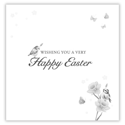 Religious Easter Greeting Cards Pack of 6 - Easter Cards with 2 Assorted Designs - Church Window and Cross - General Multipack for Family and Friends - 127 x 127mm