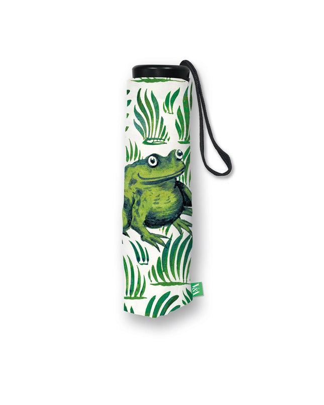 Umbrella & Matching Sleeve with Zip - William De Morgan 'Stork and Frog' Design - Lightweight & Reinforced
