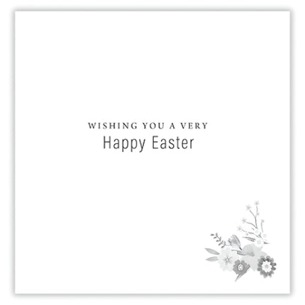Easter Greeting Cards Pack of 6 - Happy Easter Cards with Daffodils Spring Flowers Design - General Multipack for Family and Friends - 127 x 127mm
