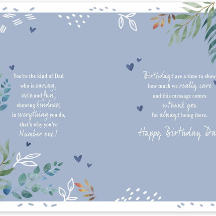 Birthday Card for Dad – Sentimental Verse Design