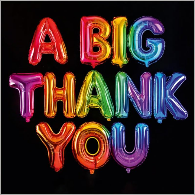 Thank You Cards Pack of 6, Colourful Balloons
