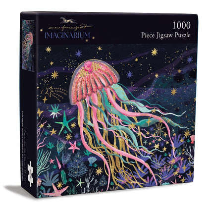 Jellyfish Jigsaw Puzzle - 1000 Piece Puzzles for Adults - Beautiful Illustrated Design by Emma Frances Grant - Gift for Animal & Nature Lovers