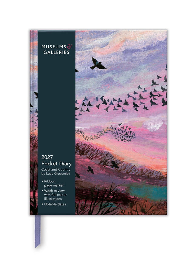 2027 A6 Pocket Diary - Week to View - Lucy Grossmith Coast and Country Design