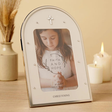 Widdop & Co. Christening Day 6x4'' Photo Frame - Religious Keepsake Picture Frame - Christening & Religious Gift for Boys and Girls