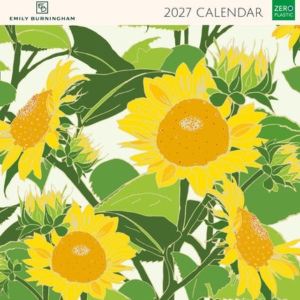 Emily Burningham Floral 2027 Calendar - Month to View Wall Calendar UK - 2027 Wall Planner and Personal Organiser for Home and Office