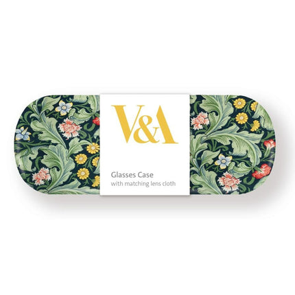 Hard Shell Glasses Case - Leicester Wallpaper Botanical Design - Luxury Reading Accessory