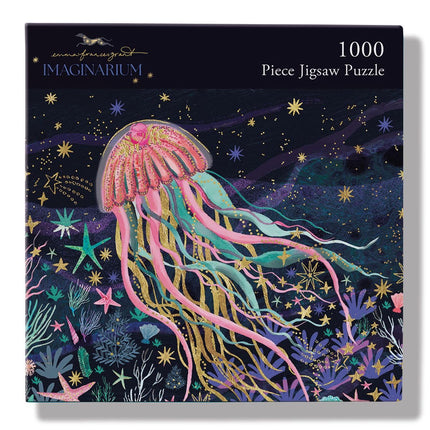 Jellyfish Jigsaw Puzzle - 1000 Piece Puzzles for Adults - Beautiful Illustrated Design by Emma Frances Grant - Gift for Animal & Nature Lovers