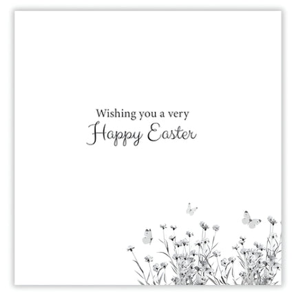 Cute Easter Greeting Cards Pack of 6 - Easter Cards with Hedgehog and Chicks Design - General Multipack for Family, Friends and Children - 127 x 127mm