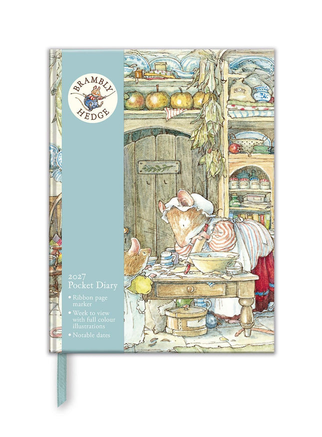 2027 A6 Pocket Diary - Week to View - Brambly Hedge by Jill Barklem