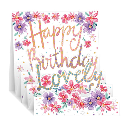 3D Pop Up Birthday Card for Her, Pretty Floral Design