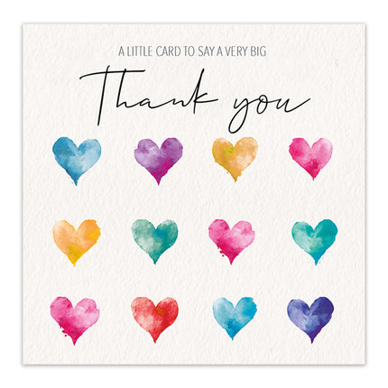 Thank You Card - Premium Thank You Greeting Card with Envelope - Suitable for Teacher, Wedding, Appreciation, Friend or Any Occasion - Blank Inside - Eco-Friendly Recyclable Card