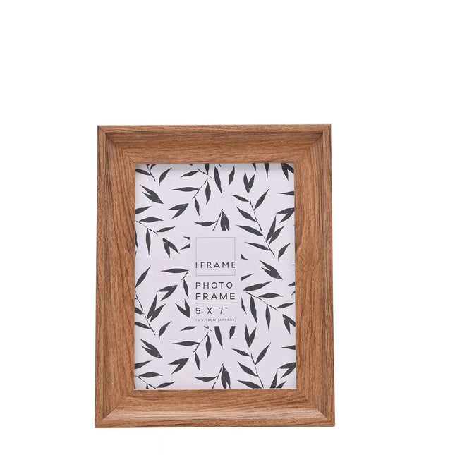 Widdop & Co. Photo Frame 5x7 Inch, Dark Wood Effect Design