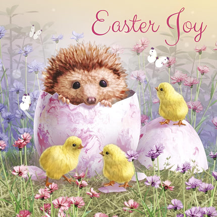 Easter Greeting Cards Pack of 6 - Happy Easter Cards with 6 Assorted Designs - Spring Flowers, Countryside and Cute - General Multipack for Family, Friends and Children - 127 x 127mm