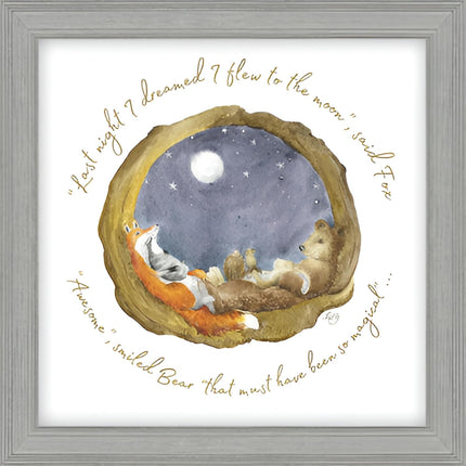 ‘Flying to The Moon’ Framed Print by Sarah Reilly