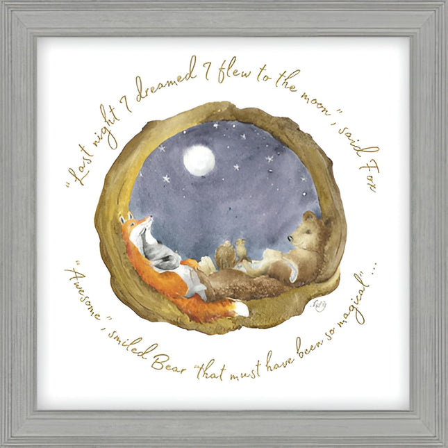‘Flying to The Moon’ Framed Print by Sarah Reilly
