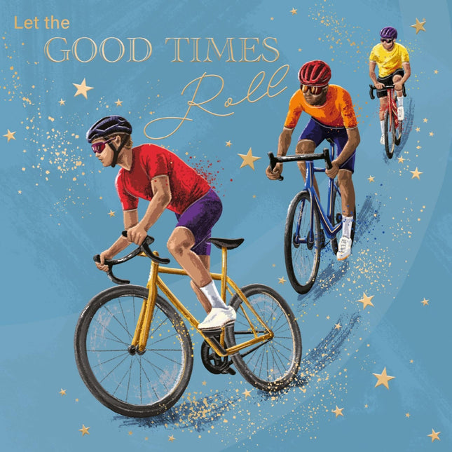 Birthday Card for Men - Stylish Biking Design - Premium Bicycle Birthday Greeting Card with Envelope for Cyclist