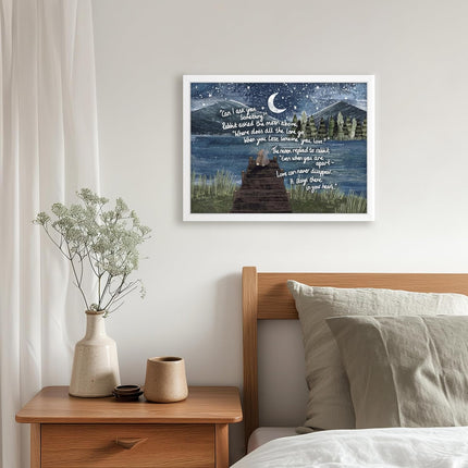 'Apart' Framed Print from Stacey McNeill's Fox Under the Moon Series