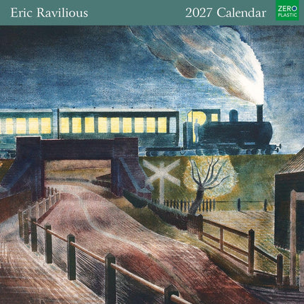 Eric Ravilious 2027 Calendar - Month to View Wall Calendar UK - 2027 Wall Planner and Personal Organiser for Home and Family