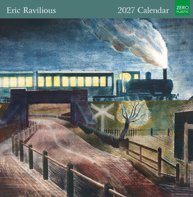 Eric Ravilious 2027 Calendar - Month to View Wall Calendar UK - 2027 Wall Planner and Personal Organiser for Home and Family