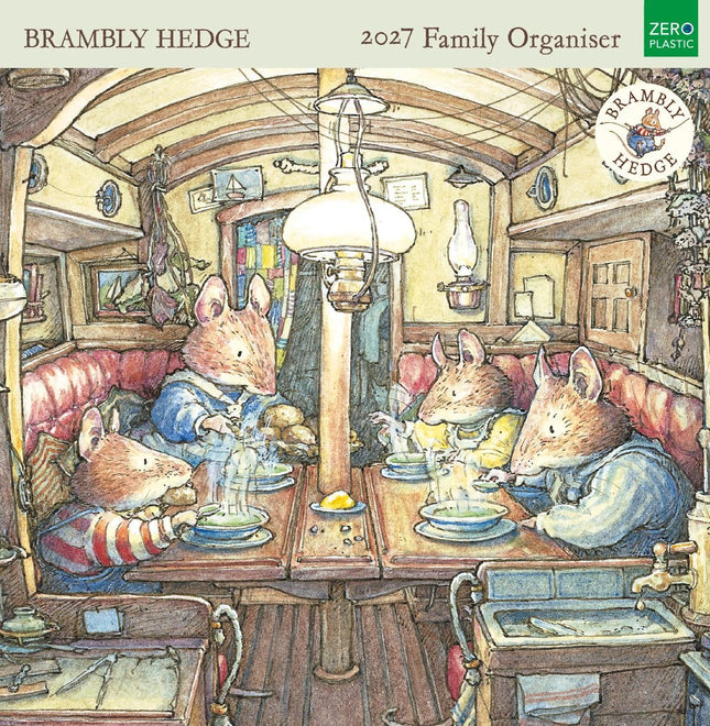 Brambly Hedge 2027 Family Organiser - Month to View Family Wall Calendar UK - 2027 Family Planner and Organiser for Home and Busy Households