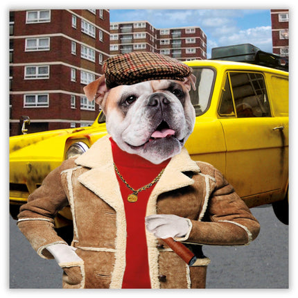 Funny Birthday Card for Men- Amusing Dog Design - Birthday Greeting Card