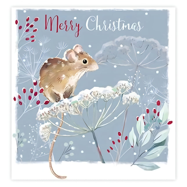 Charity Christmas Cards Pack of 6 - Charity Christmas Cards with Christmas Mouse Design - Eco-Friendly Xmas Cards Multipack with Envelopes