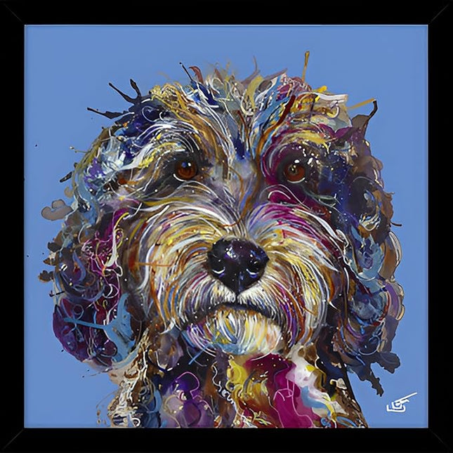 Cockapoo Dog Framed Print by Louise Luton